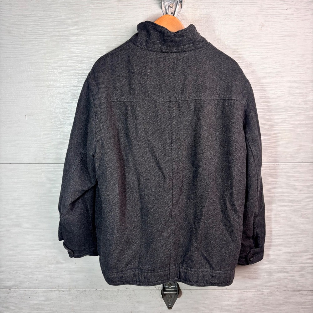 Aeropostale Wool Field Jacket XL Gray Military Utility Y2K - Picture 3 of 5